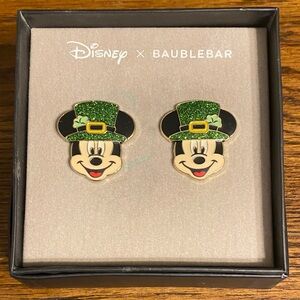 Disney BaubleBar St Patrick’s Day Mickey Mouse Earrings